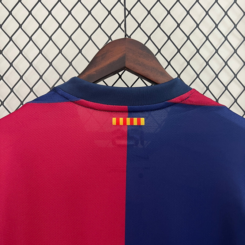 CAMISA LANÇAMENTO DO BARCELONA 24/25 AZUL E VERMELHO