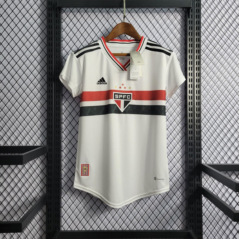 Camisa Oficial do São Paulo F.C - 22/23 - Feminina - Versão Torcedor - Personalizável